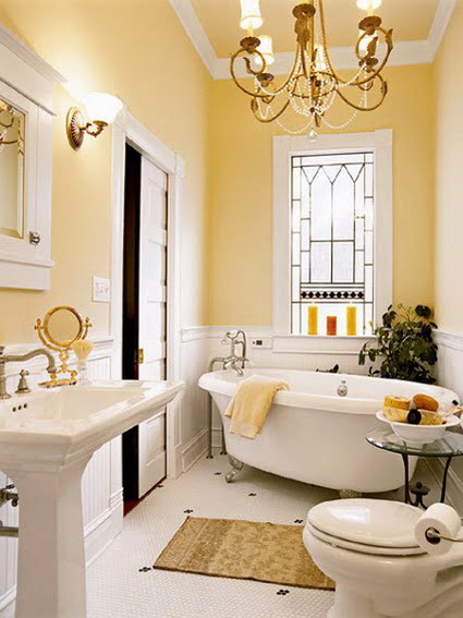 Baños decorados en amarillo - DecoraTrucosDecoraTrucos