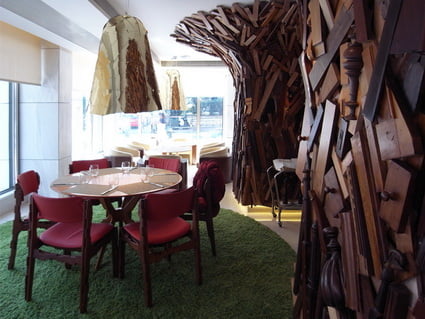 Reciclaje en la pared