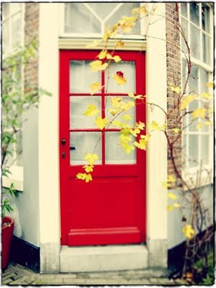 puerta roja