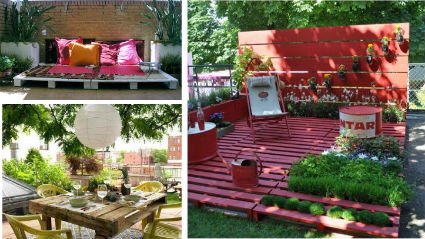 Muebles con palets de madera