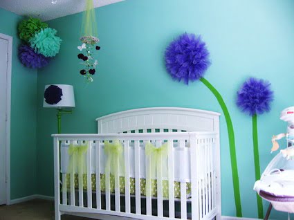 habitacion bebe turquesa