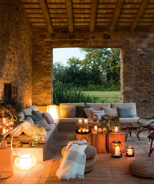 Ideas para decorar exteriores para la noche