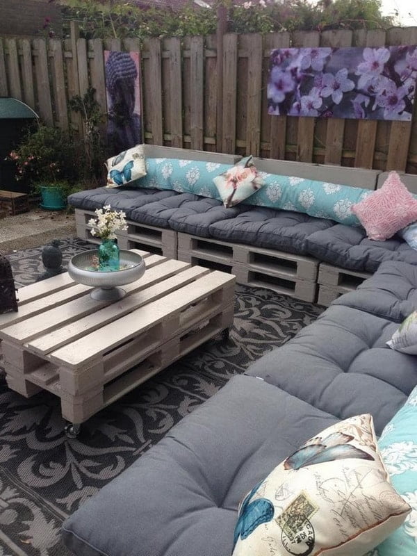 Muebles hechos con tarimas o palets de madera