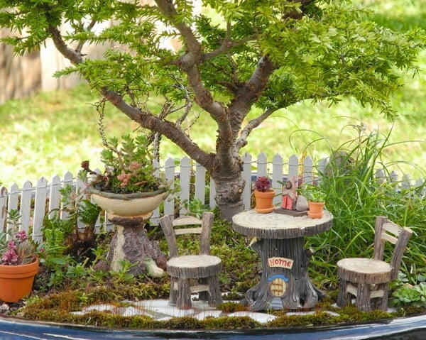 Mini jardines en macetas