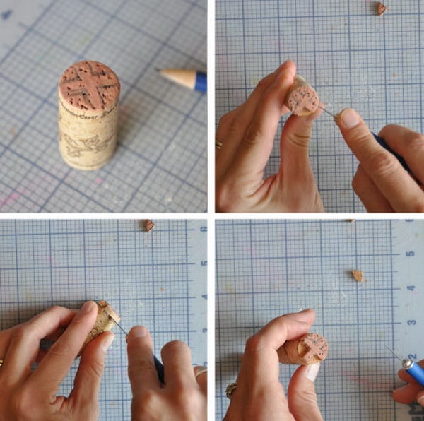 Cómo hacer sellos con corchos de botellas