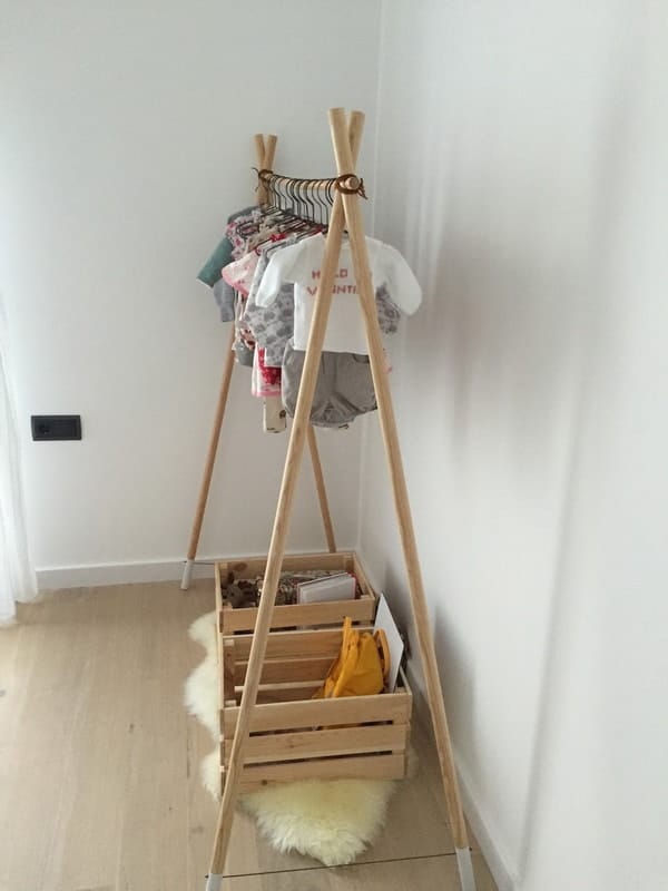 Perchero infantil DIY