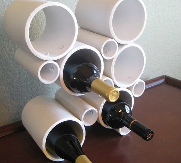 Bodega hecha con caños de PVC