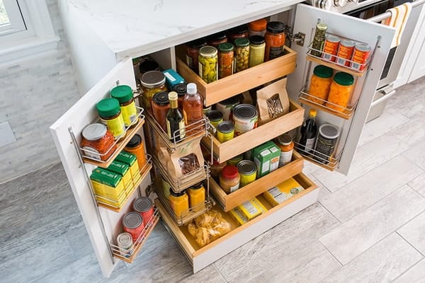 Muebles de almacenamiento para cocinas hechos a medida