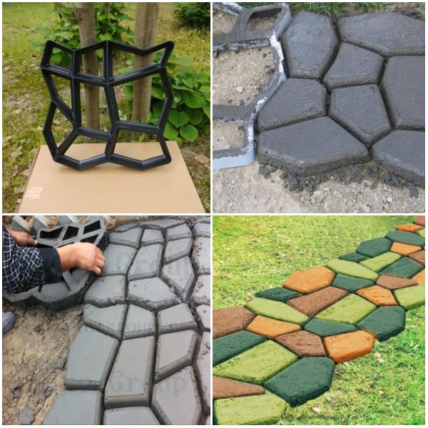 Senderos para jardines con concreto