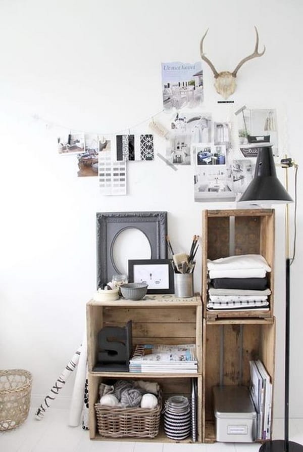 Ideas para decorar con cajas de madera
