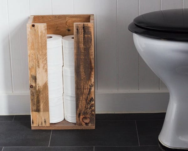Muebles de baño con cajones de fruta