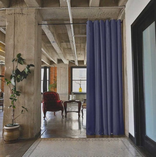 Cortinas como divisorias