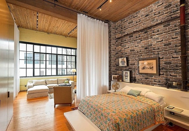 Cortinas en interiores para separar espacios