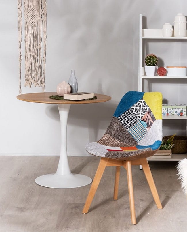 Sillas de estilo nórdico patchwork