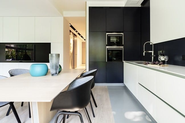 Cocina moderna abierta