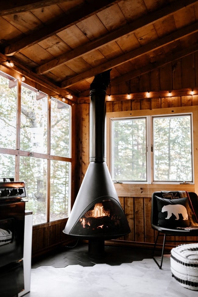Chimeneas modernas de leña