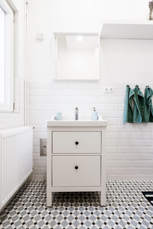 Muebles de baño en blanco mate