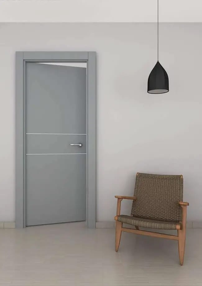 Puertas de interior en color gris