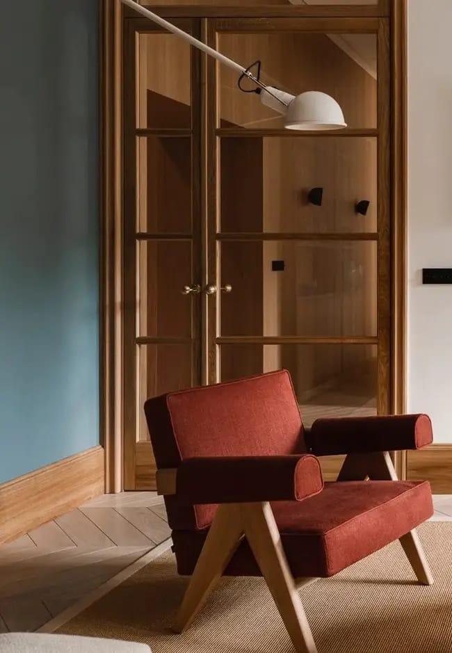 Puertas de interior en madera y cristal